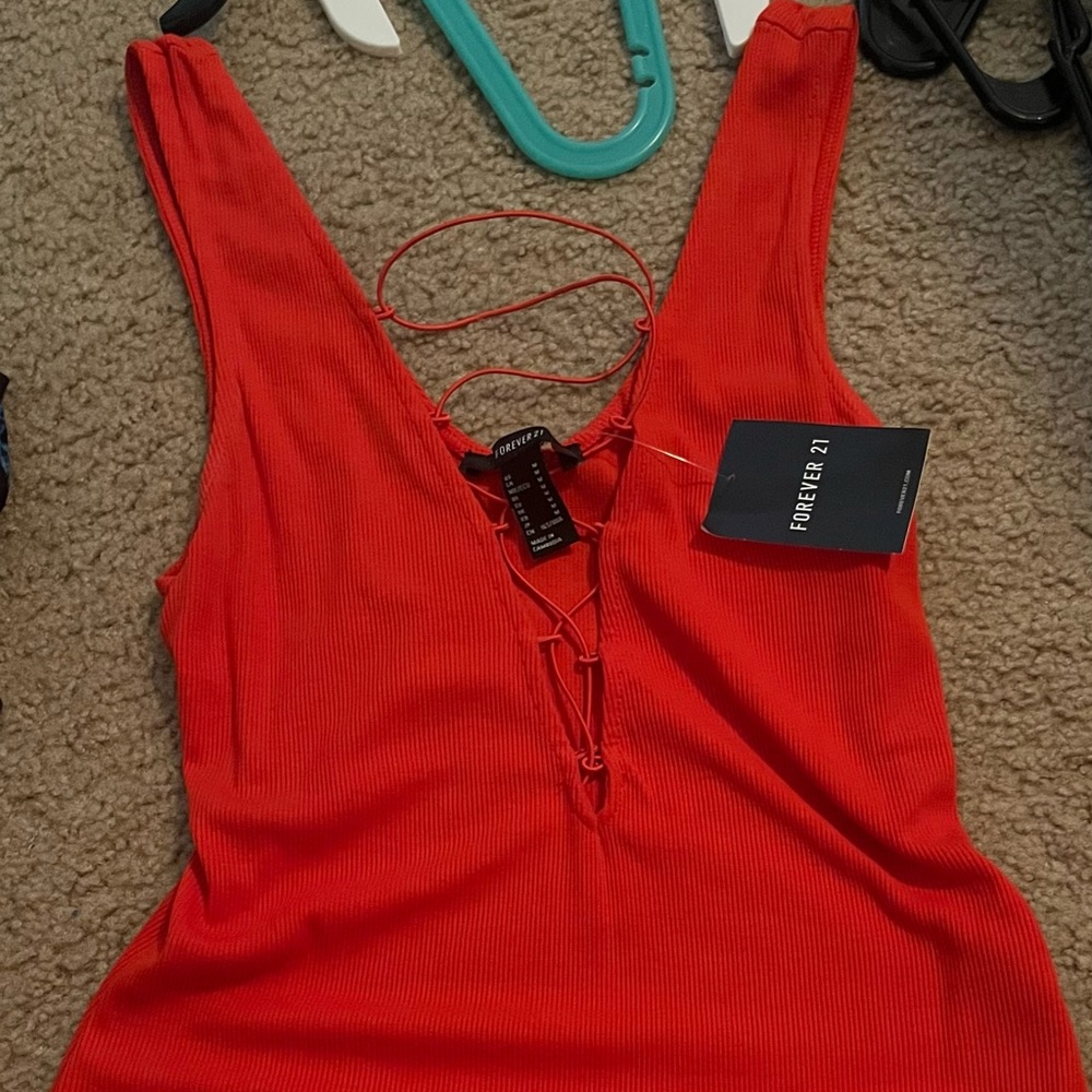 Orange bodysuit